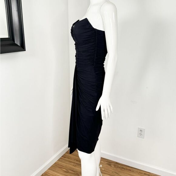 Chiara Boni Elegant Black Strapless Dress - Picture 7 of 12